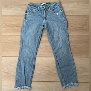 LOFT Curvy Skinny Crop Jeans